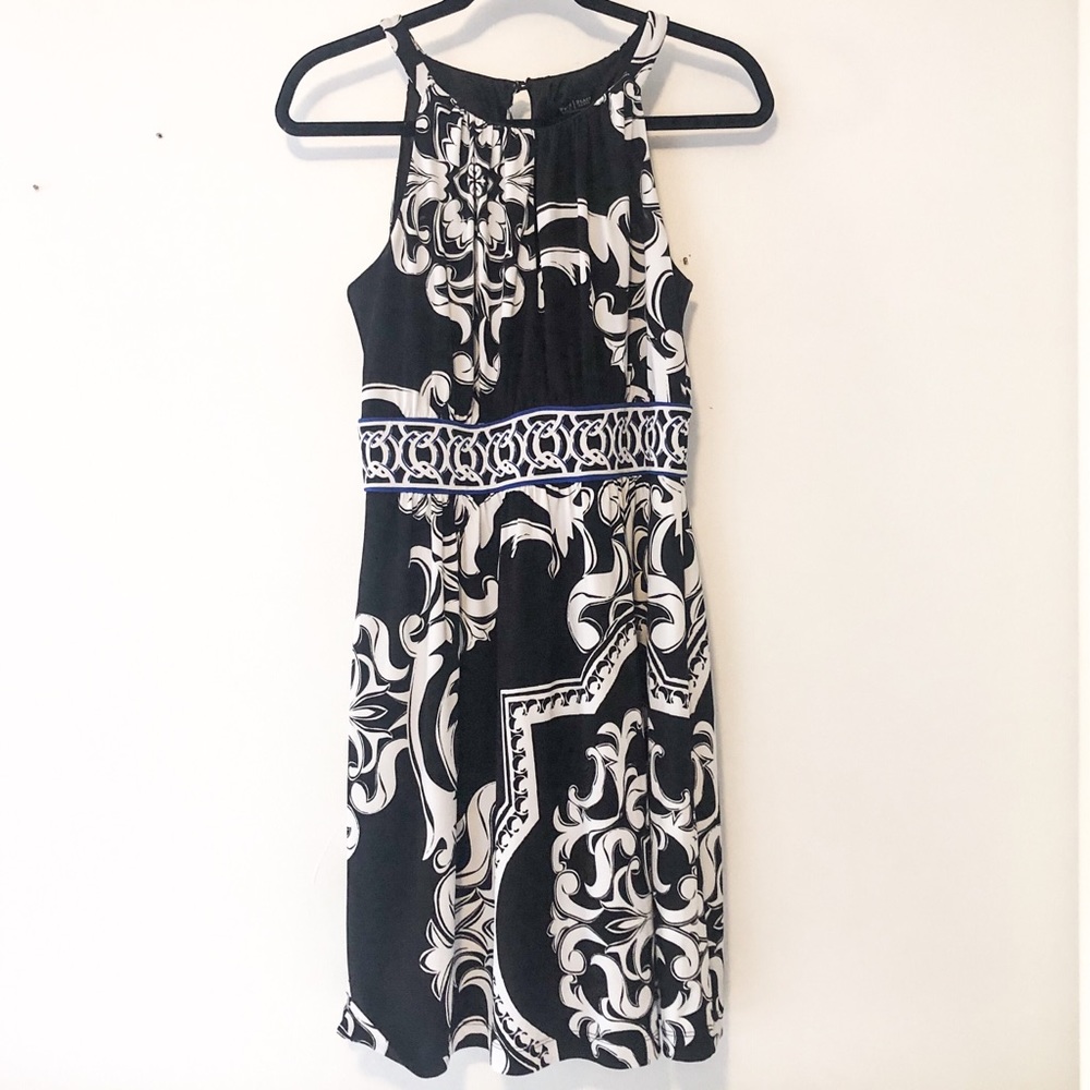 EUC WHBM Sleeveless Fit/Flare Stretch Dress S